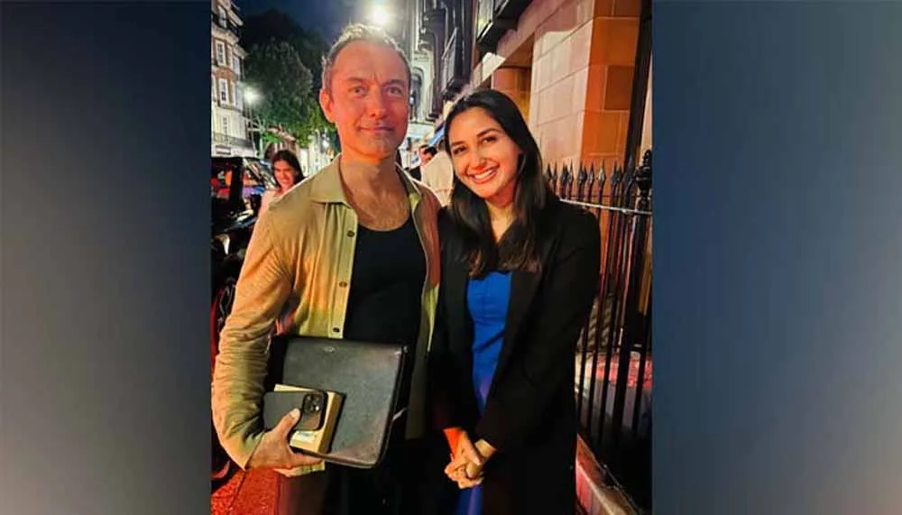 छुट्टियों में निकिता दत्ता को मिला बड़ा सरप्राइज़, जूड लॉ से हुई मुलाकात