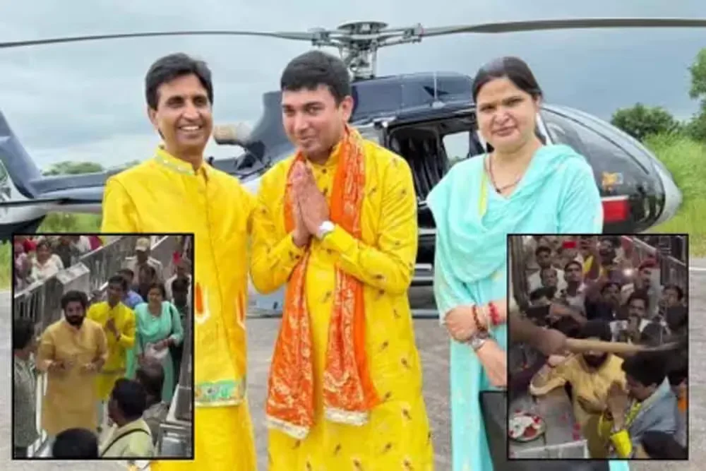 दिल्ली से खाटूश्यामजी अब हेलिकॉप्टर से, पहली उड़ान में सवार हुए कुमार विश्वास