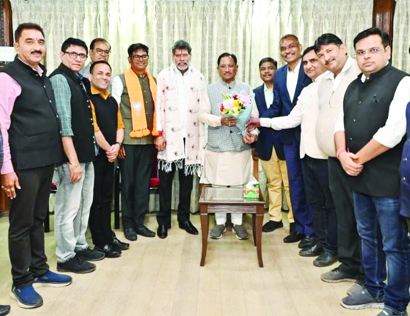 मुख्यमंत्री श्री साय से क्रेडाई और रियल एस्टेट के प्रतिनिधिमंडल ने की सौजन्य मुलाकात