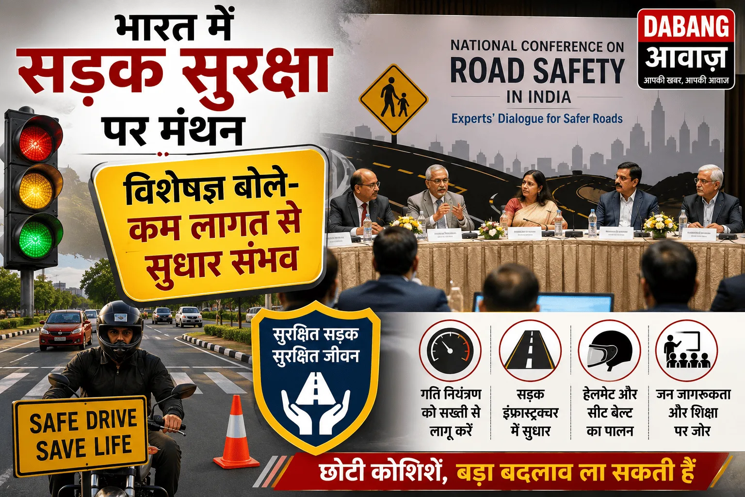 भारत में सड़क सुरक्षा पर मंथन: विशेषज्ञ बोले- कम लागत से सुधार संभव